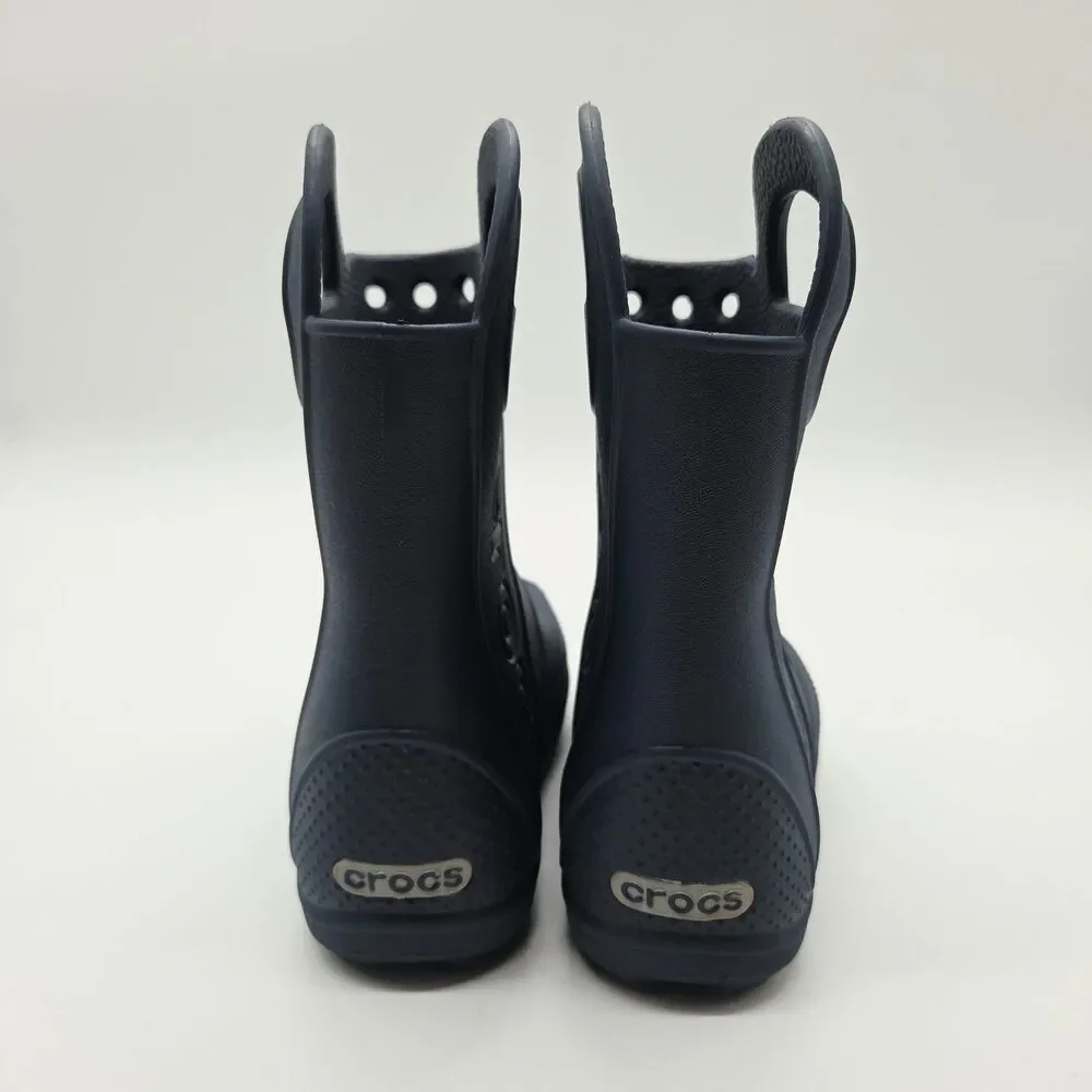 Crocs Toddler Handle It Rain Boots Navy Size 10c